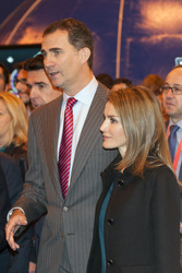Prinz Felipe und Prinzessin Letizia auf der Fitur Messe, Madrid