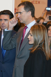 Prinz Felipe und Prinzessin Letizia auf der Fitur Messe, Madrid