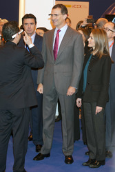 Prinz Felipe und Prinzessin Letizia auf der Fitur Messe, Madrid