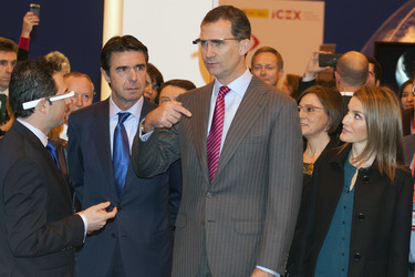 Prinz Felipe und Prinzessin Letizia auf der Fitur Messe, Madrid