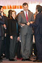 Prinz Felipe und Prinzessin Letizia auf der Fitur Messe, Madrid