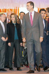 Prinz Felipe und Prinzessin Letizia auf der Fitur Messe, Madrid