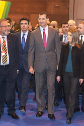 Prinz Felipe und Prinzessin Letizia auf der Fitur Messe, Madrid
