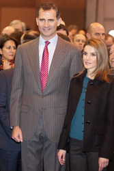 Prinz Felipe und Prinzessin Letizia auf der Fitur Messe, Madrid
