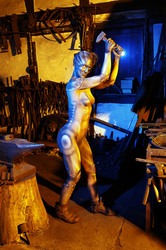 Schmied Bodypainting / Blacksmith Body Painting