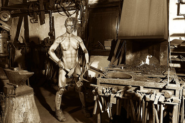 Schmied Bodypainting / Blacksmith Body Painting