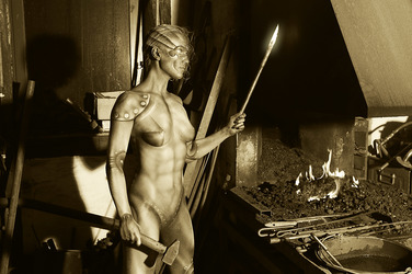 Schmied Bodypainting / Blacksmith Body Painting