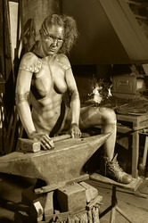 Schmied Bodypainting / Blacksmith Body Painting