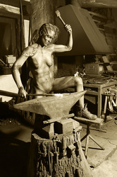 Schmied Bodypainting / Blacksmith Body Painting