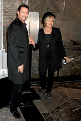 Hugh Jackman und Deborra-Lee Furness besuchen das Empire State Building, New York