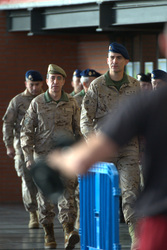 Prince Felipe besucht die Parachutist Brigada, Paracuellos de Jarama