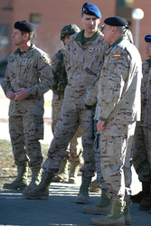 Prince Felipe besucht die Parachutist Brigada, Paracuellos de Jarama