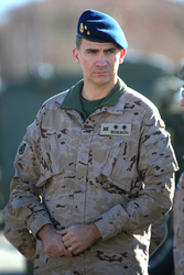 Prince Felipe besucht die Parachutist Brigada, Paracuellos de Jarama