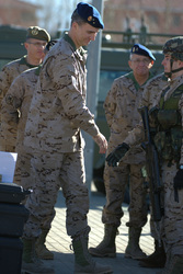 Prince Felipe besucht die Parachutist Brigada, Paracuellos de Jarama