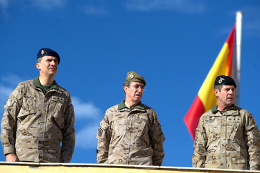 Prince Felipe besucht die Parachutist Brigada, Paracuellos de Jarama