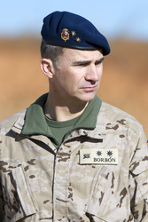 Prince Felipe besucht die Parachutist Brigada, Paracuellos de Jarama