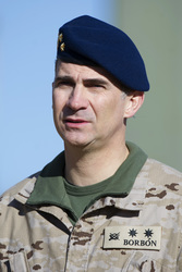 Prince Felipe besucht die Parachutist Brigada, Paracuellos de Jarama