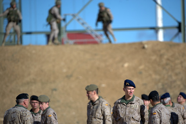 Prince Felipe besucht die Parachutist Brigada, Paracuellos de Jarama