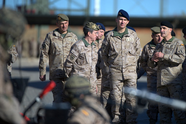Prince Felipe besucht die Parachutist Brigada, Paracuellos de Jarama