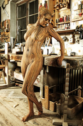 Holz / Wood Bodypainting