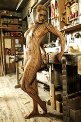 Holz / Wood Bodypainting