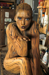 Holz / Wood Bodypainting