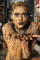 Holz / Wood Bodypainting