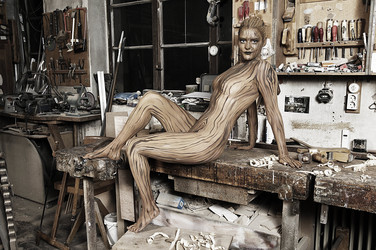 Holz / Wood Bodypainting