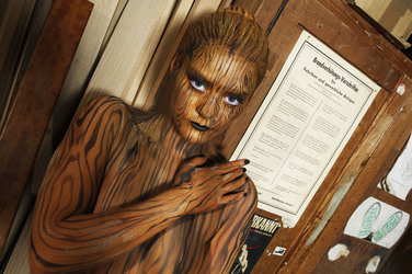 Holz / Wood Bodypainting