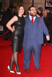 Nick Frost mit Gattin Christina