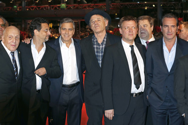 Harry Ettlinger, Grant Heslov, George Clooney, Bill Murray, Justus von Dohnányi, John Goodman, Jean Dujardin