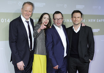 Stellan Skarsgard, Stacy Martin, Lars von Trier, Christian Slater