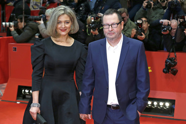 Lars von Trier mit Partnerin Bente Fröge
