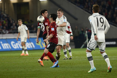 Lars Stindl, Manuel Schmiedebach, Bastian Schweinsteiger, Mario Götze