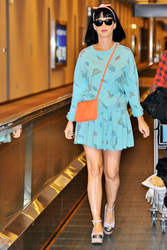 Ankunft von Katy Perry in Japan