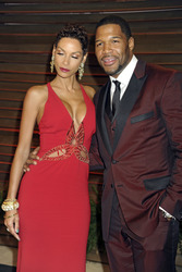 Michael Strahan mit seiner Verlobten Nicole Murphy