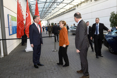 CeBIT Eröffnungsrundgang der Kanzlerin, Hannover