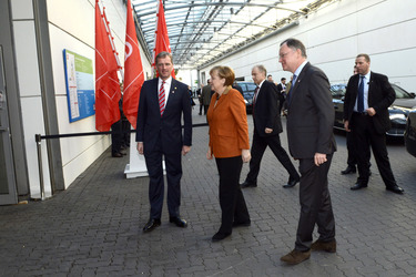 CeBIT Eröffnungsrundgang der Kanzlerin, Hannover