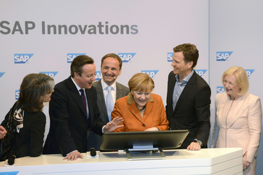 CeBIT Eröffnungsrundgang der Kanzlerin, Hannover