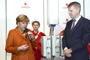 CeBIT Eröffnungsrundgang der Kanzlerin, Hannover