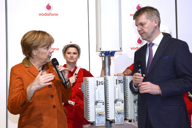 CeBIT Eröffnungsrundgang der Kanzlerin, Hannover