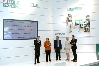 CeBIT Eröffnungsrundgang der Kanzlerin, Hannover
