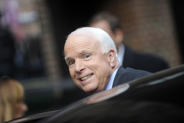 John McCain bei der 'Late Show with David Letterman', New York