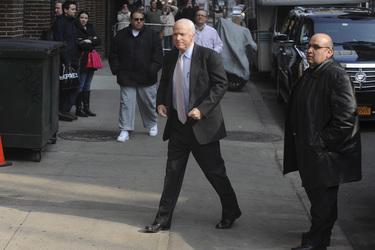 John McCain bei der 'Late Show with David Letterman', New York