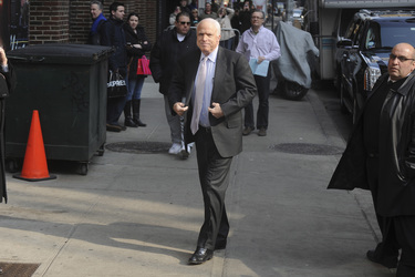 John McCain bei der 'Late Show with David Letterman', New York