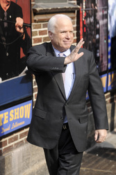 John McCain bei der 'Late Show with David Letterman', New York