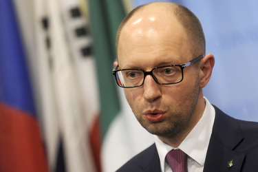 Arseniy Yatsenyuk bei den Vereinten Nationen, New York