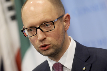Arseniy Yatsenyuk bei den Vereinten Nationen, New York