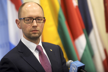 Arseniy Yatsenyuk bei den Vereinten Nationen, New York