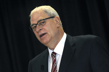 Phil Jackson ist neuer Team President der New York Knicks, New York